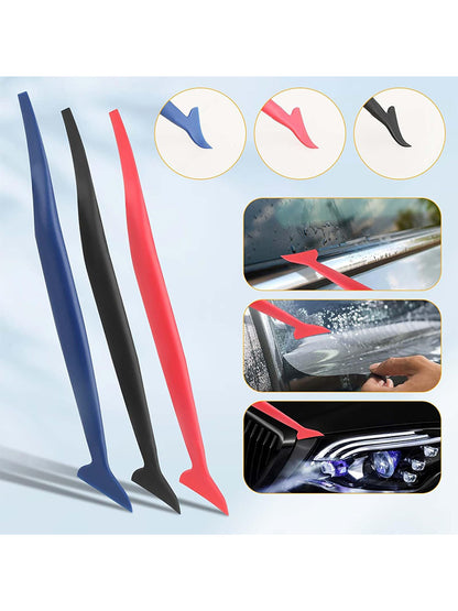 4Pcs Car Vinyl Wrap Tool Kit Flexible Micro Stick
Corner Squeegee Curves Slot Tint Tucking Tool with
Different Hardness