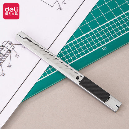 Deli 2034 Utility knife Metal Art Supplies
Blade Stainless Steel Paper And Office Knife Diy Art
Cutter Knife