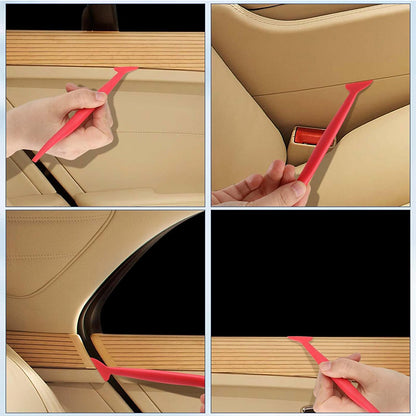 4Pcs Car Vinyl Wrap Tool Kit Flexible Micro Stick
Corner Squeegee Curves Slot Tint Tucking Tool with
Different Hardness