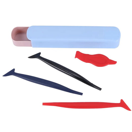 4Pcs Car Vinyl Wrap Tool Kit Flexible Micro Stick
Corner Squeegee Curves Slot Tint Tucking Tool with
Different Hardness